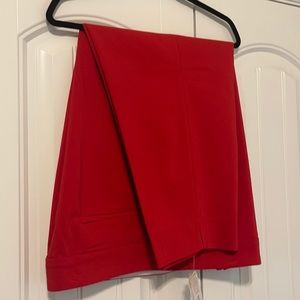Micheal Kors Tomato Red Ankle Pants
